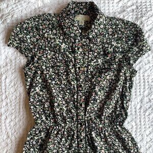 Kimchi Blue Black Floral Western Style Dress